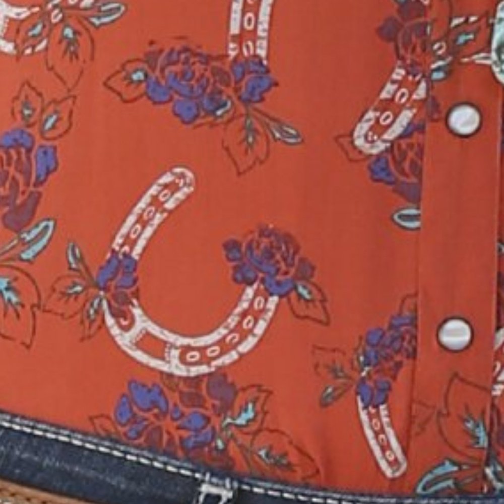 Cruel retro print snap shirt - Picture 3 of 3